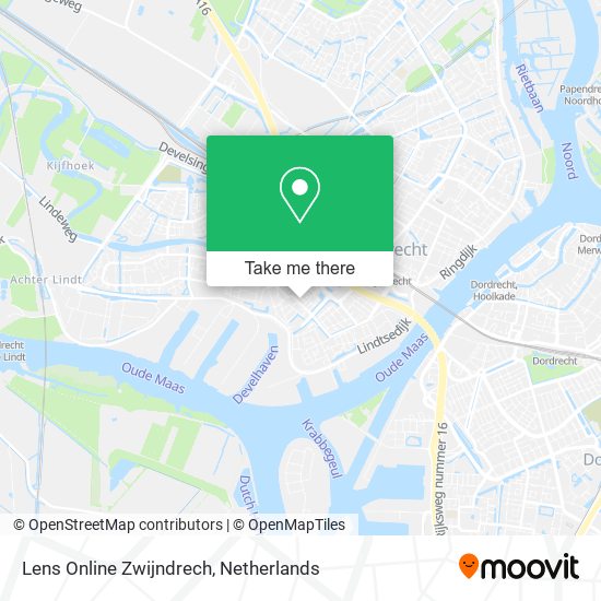 Lens Online Zwijndrech map