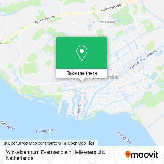 Winkelcentrum Evertsenplein Hellevoetsluis map