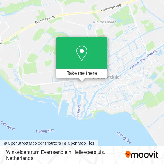 Winkelcentrum Evertsenplein Hellevoetsluis Karte