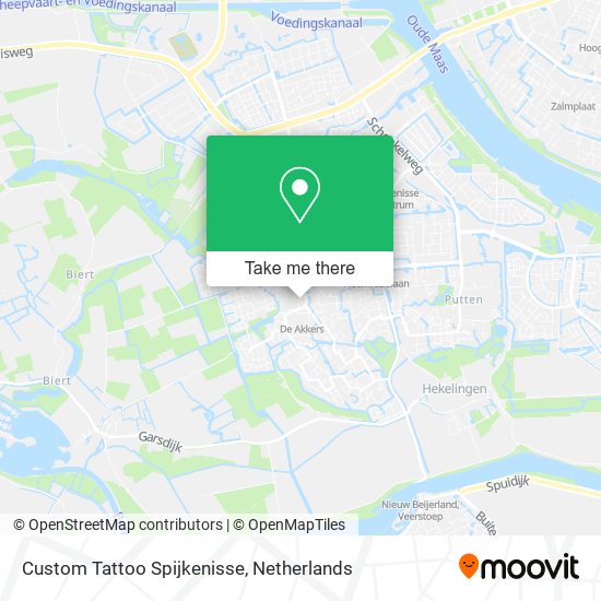 Custom Tattoo Spijkenisse map