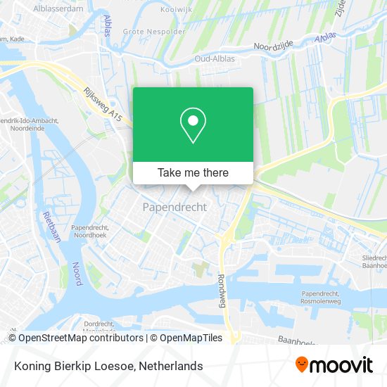 Koning Bierkip Loesoe map