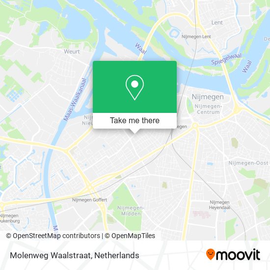 Molenweg Waalstraat map