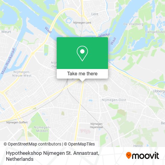 Hypotheekshop Nijmegen St. Annastraat map