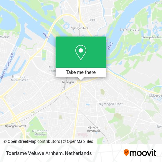 Toerisme Veluwe Arnhem map
