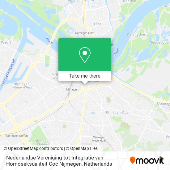 Nederlandse Vereniging tot Integratie van Homoseksualiteit Coc Nijmegen Karte