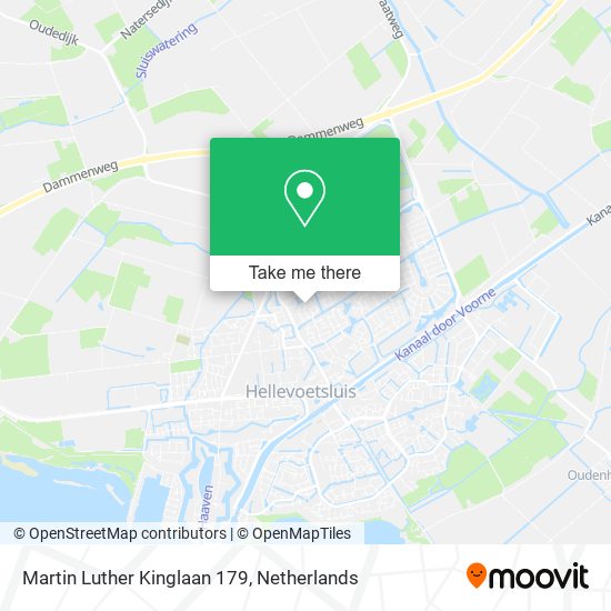 Martin Luther Kinglaan 179 map