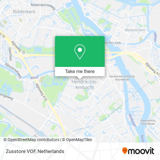 Zusstore VOF map