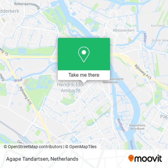 Agape Tandartsen map