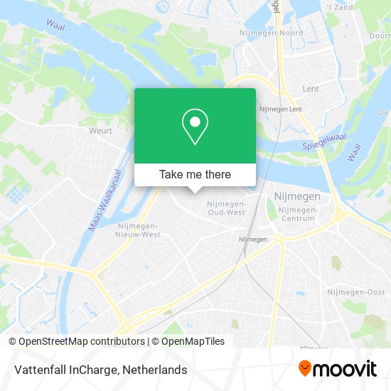 Vattenfall InCharge map