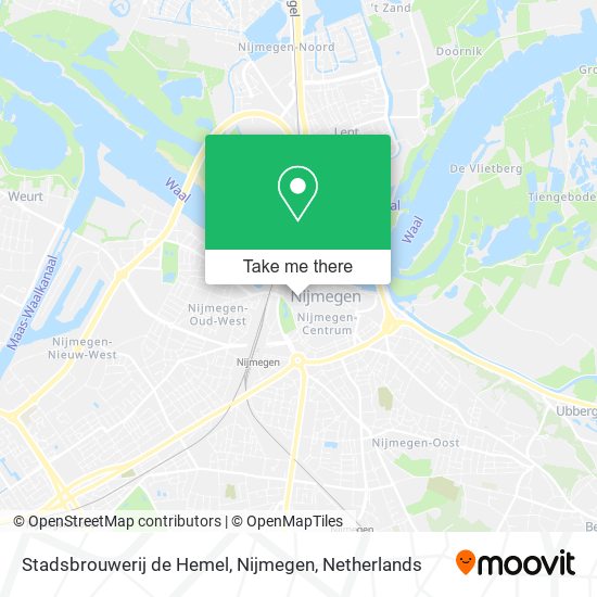 Stadsbrouwerij de Hemel, Nijmegen map