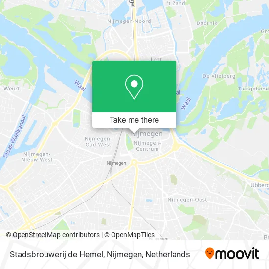Stadsbrouwerij de Hemel, Nijmegen map