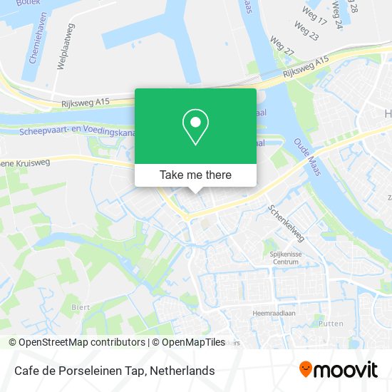 Cafe de Porseleinen Tap map