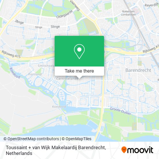 Toussaint + van Wijk Makelaardij Barendrecht Karte