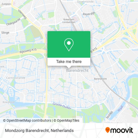 Mondzorg Barendrecht Karte