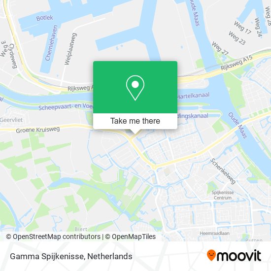 Gamma Spijkenisse map