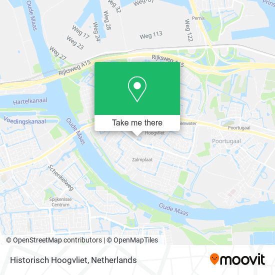 Historisch Hoogvliet map