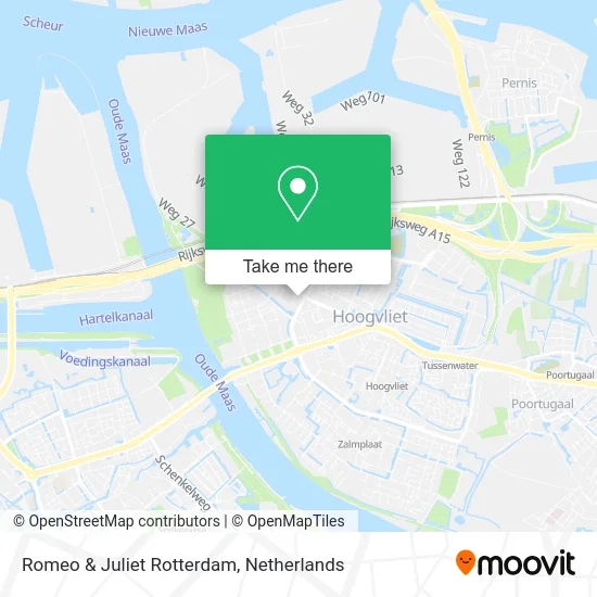 Romeo & Juliet Rotterdam map