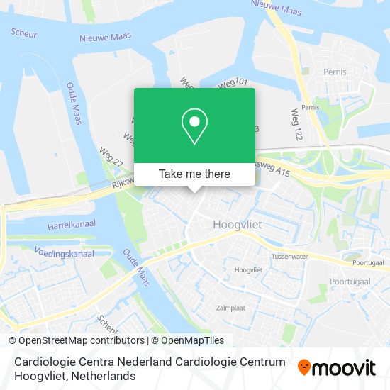 Cardiologie Centra Nederland Cardiologie Centrum Hoogvliet map