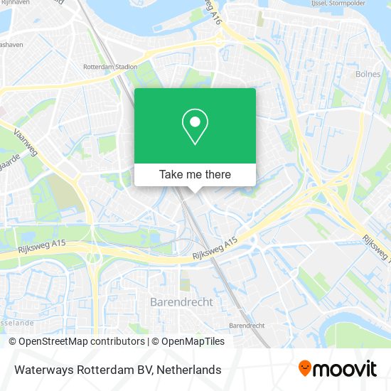 Waterways Rotterdam BV map