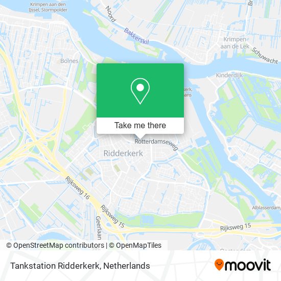 Tankstation Ridderkerk map