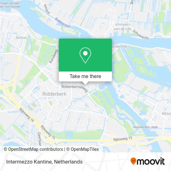 Intermezzo Kantine map