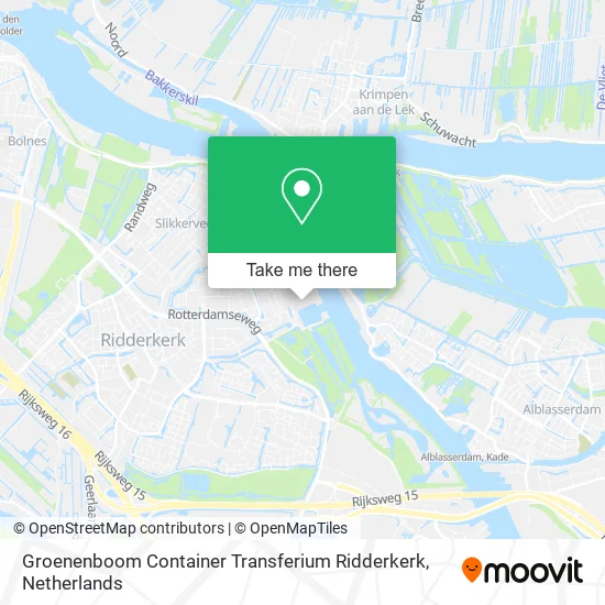 Groenenboom Container Transferium Ridderkerk map