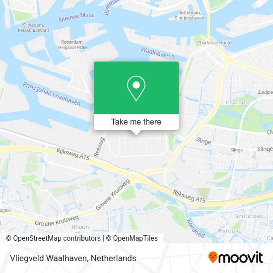 Vliegveld Waalhaven map