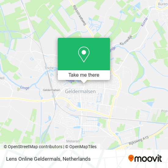 Lens Online Geldermals map