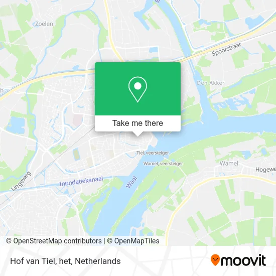 Hof van Tiel, het map
