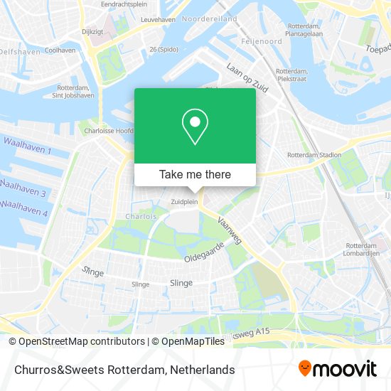 Churros&Sweets Rotterdam map