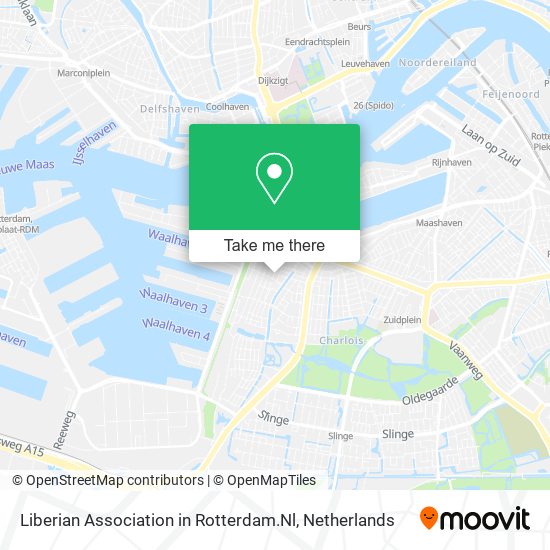 Liberian Association in Rotterdam.Nl map