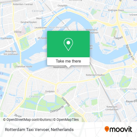 Rotterdam Taxi Vervoer map