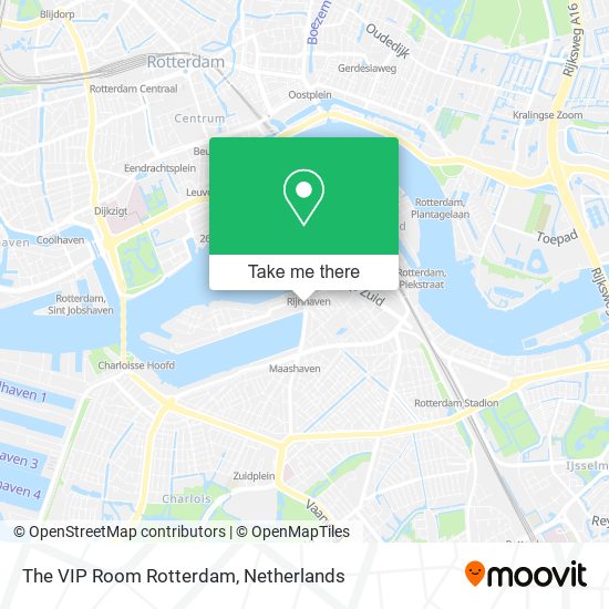 The VIP Room Rotterdam map