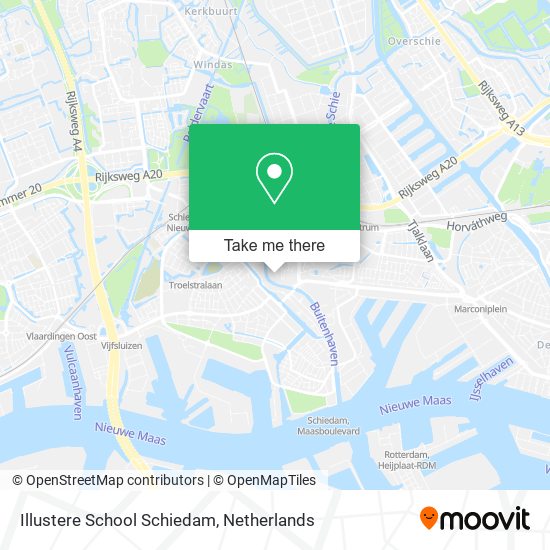 Illustere School Schiedam map