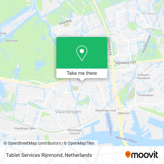 Tablet Services Rijnmond map