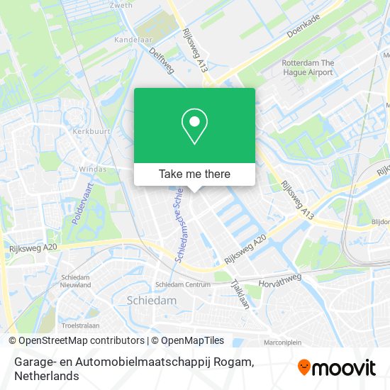 Garage- en Automobielmaatschappij Rogam map