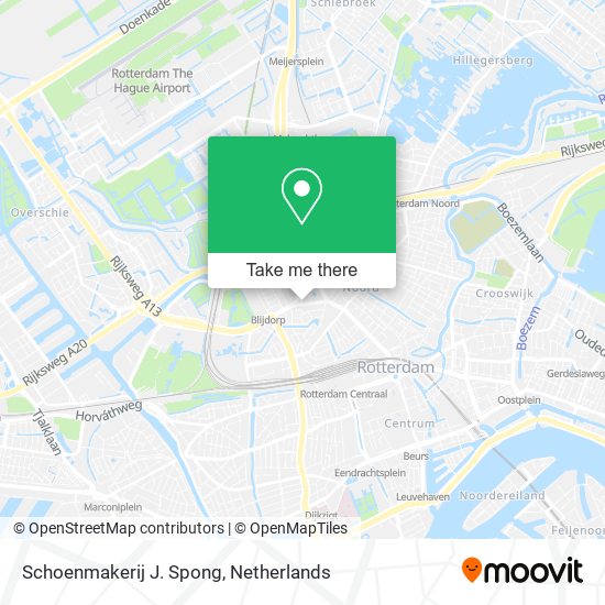 Schoenmakerij J. Spong map