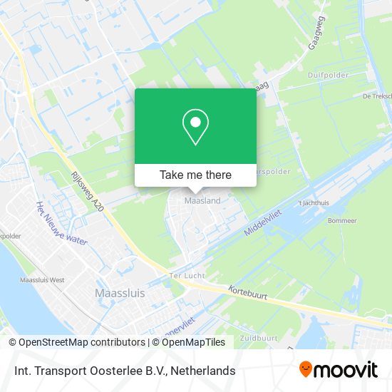 Int. Transport Oosterlee B.V. map