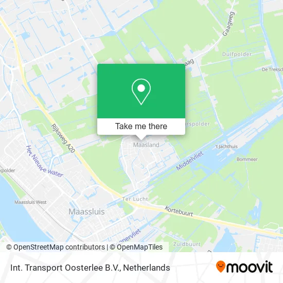 Int. Transport Oosterlee B.V. map