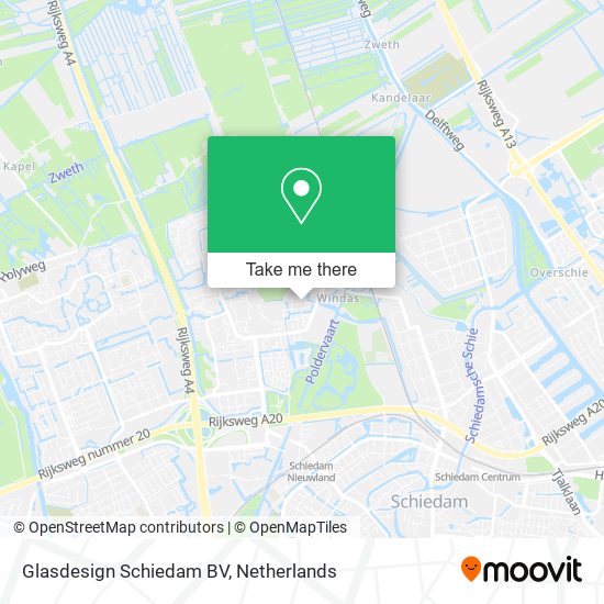 Glasdesign Schiedam BV map