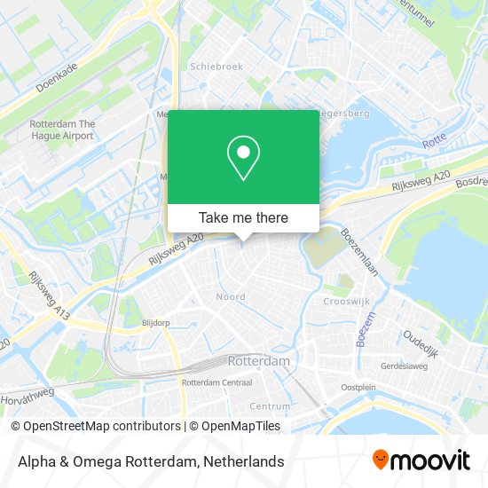 Alpha & Omega Rotterdam map