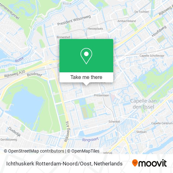 Ichthuskerk Rotterdam-Noord / Oost map