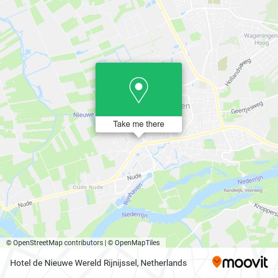 Hotel de Nieuwe Wereld Rijnijssel map