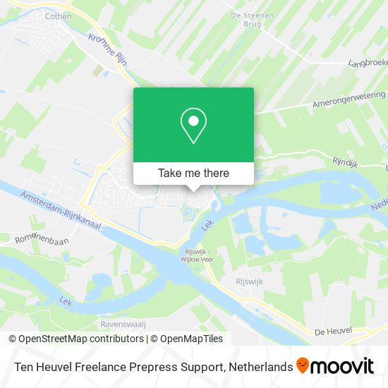 Ten Heuvel Freelance Prepress Support map