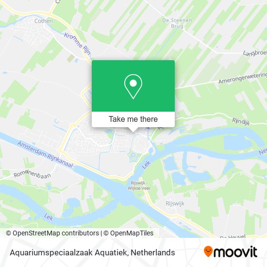 Aquariumspeciaalzaak Aquatiek map