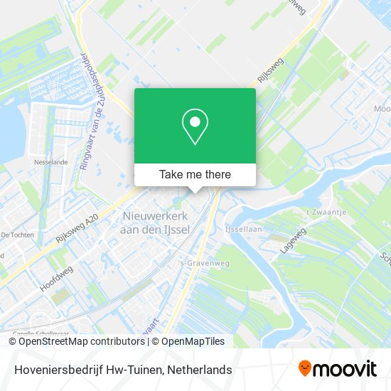 Hoveniersbedrijf Hw-Tuinen map