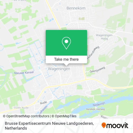 Brusse Expertisecentrum Nieuwe Landgoederen Karte