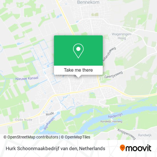 Hurk Schoonmaakbedrijf van den map