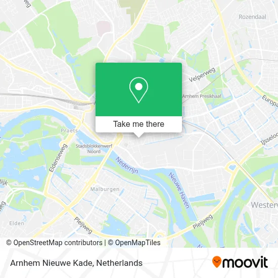 Arnhem Nieuwe Kade map