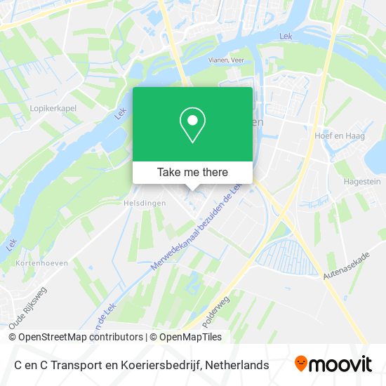 C en C Transport en Koeriersbedrijf Karte